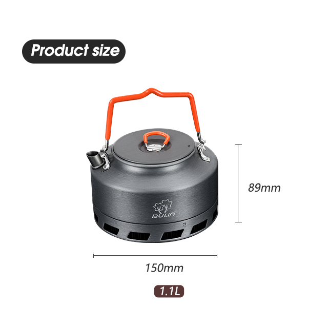 Ensemble de batterie de cuisine de camping en aluminium pour sac à dos de pêche 
