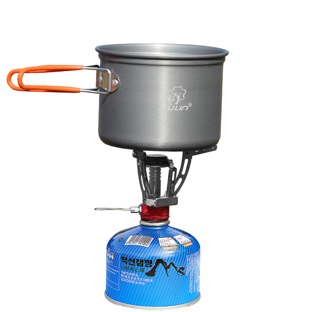 Sac à dos randonnée utilisation cuisinière à gaz portable 