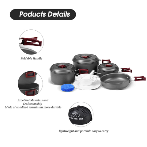 Batterie de cuisine de camping