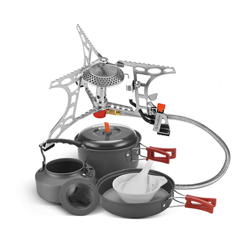 Mini réchaud à gaz de camping portable léger pour pique-nique 